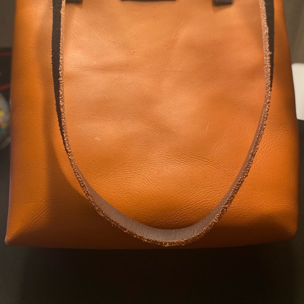 Rustic Leather Tote - Picture 5 of 12